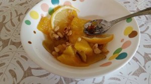 запечённая в духовке недозревшая тыква и яблочки недозревшие