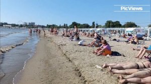 Анапа сегодня 24 июля 2025. Центральный пляж. Чёрное море. Отдых и погода в Анапе сейчас. Сезон 2025