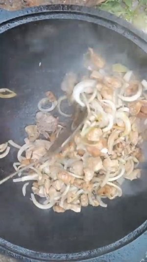 Вкусно и просто! Обед на костре для семьи! ❤#вкуснаяеда #рецепты#домашняяеда