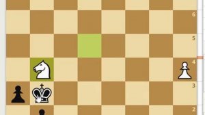 Самый гениальный способ выиграть с 1 конем против 2 пешек