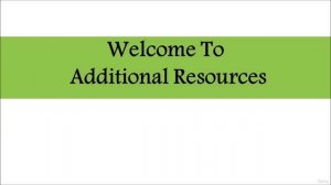 257 - Welcome to Additional Resources