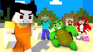 Джей Джей, Майки и Зомби в Игре в кальмара | Майнкрафт мультфильм