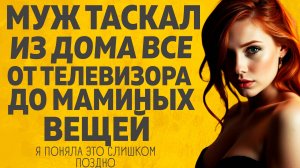 Муж таскал из дома всё! Расскажу тебе. Любовные истории.
