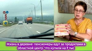 Жизнь в деревне: Пенсионеры из деревни едут за продуктами в город. Что купили на пенсию