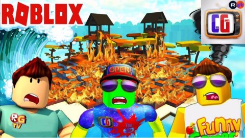 Выживание на БЕЗУМНЫХ ОСТРОВАХ в РОБЛОКС! Совместные приключения с Funny Games TV и Roblox Games TV