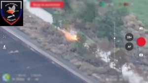 Отличный страйк по пикапу боевиков украинских формирований от операторов fpv-дронов 37 отдельной...