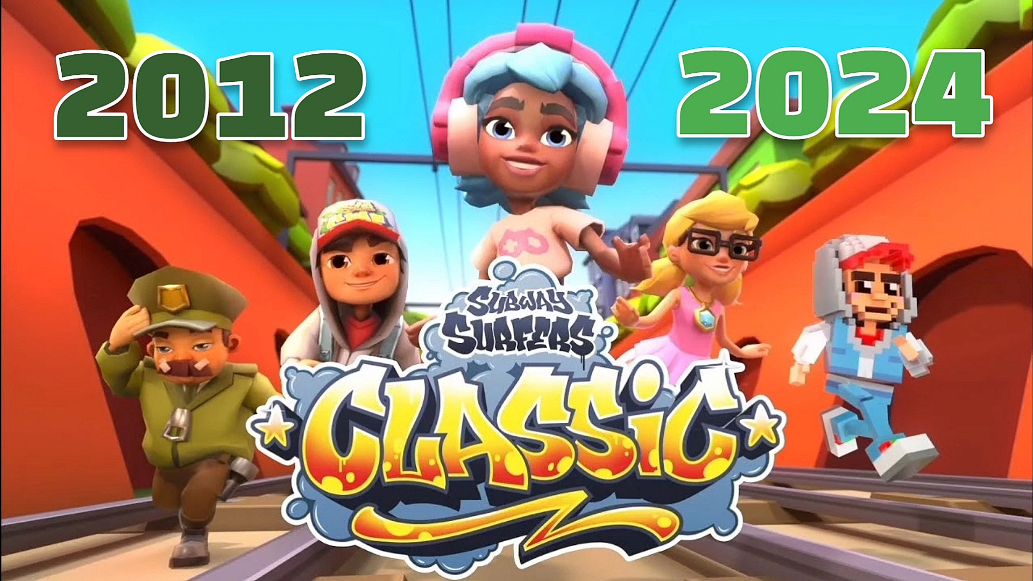 Subway Surfers Classic - 2012 & 2024 Year Video & Song & Music - Your Love Is My Drug (8Bit Slowed)