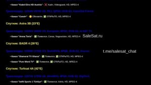 Новости транспондеров от 24.07.25