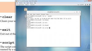 114 - Terminal Commands clear exit script