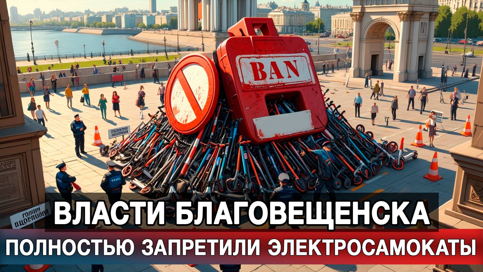 Власти Благовещенска полностью запретили электросамокаты