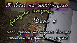5000 рублей на неделю: Четыре человека и пушистые друзья//день4
