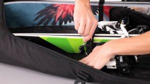 Чехол для лыж на колесиках Thule RoundTrip Ski Roller 175 см, черный