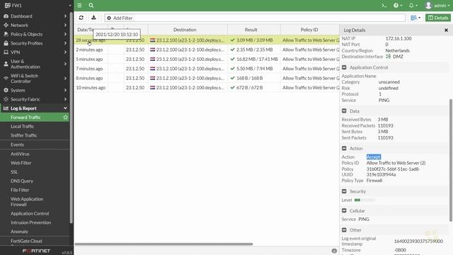 ICMP Flood DoS Policy - Fortinet NSE 4 - FortiOS 7.x _ CBT Nuggets