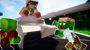 ВИРУСНАЯ ЗОМБИ ШКОЛА. ВОЕННАЯ БАЗА. ДЕНЬ 12 - ЩОМБИ АПОКАЛИПСИС В MINECRAFT