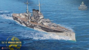 Мир кораблей. Viribus Unitis. 83 354 урона. Бой 9 х 9