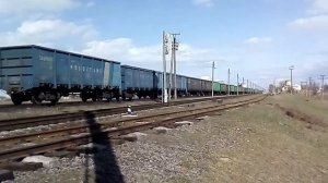 Скрещение поездов 1462 с 133 по ст. Белая Криница