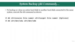 208 - System Backup dd Command