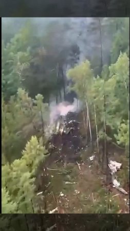 Появились кадры с места крушения самолёта в Амурской области. Погибли 49 человек.