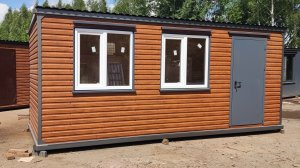 Дачный домик блок контейнер вагончик металлический бытовка Люкс 6 метровый