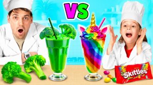 Кулинарный Челлендж: Я против Папы | СЛАДКОЕ VS ПОЛЕЗНОЕ | Смешные Челленджи ОТ WOW MIA!