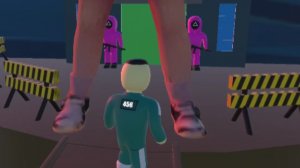 Игра в кальмара скакалка