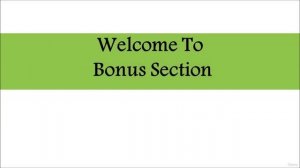 280 - Welcome to Bonus Section