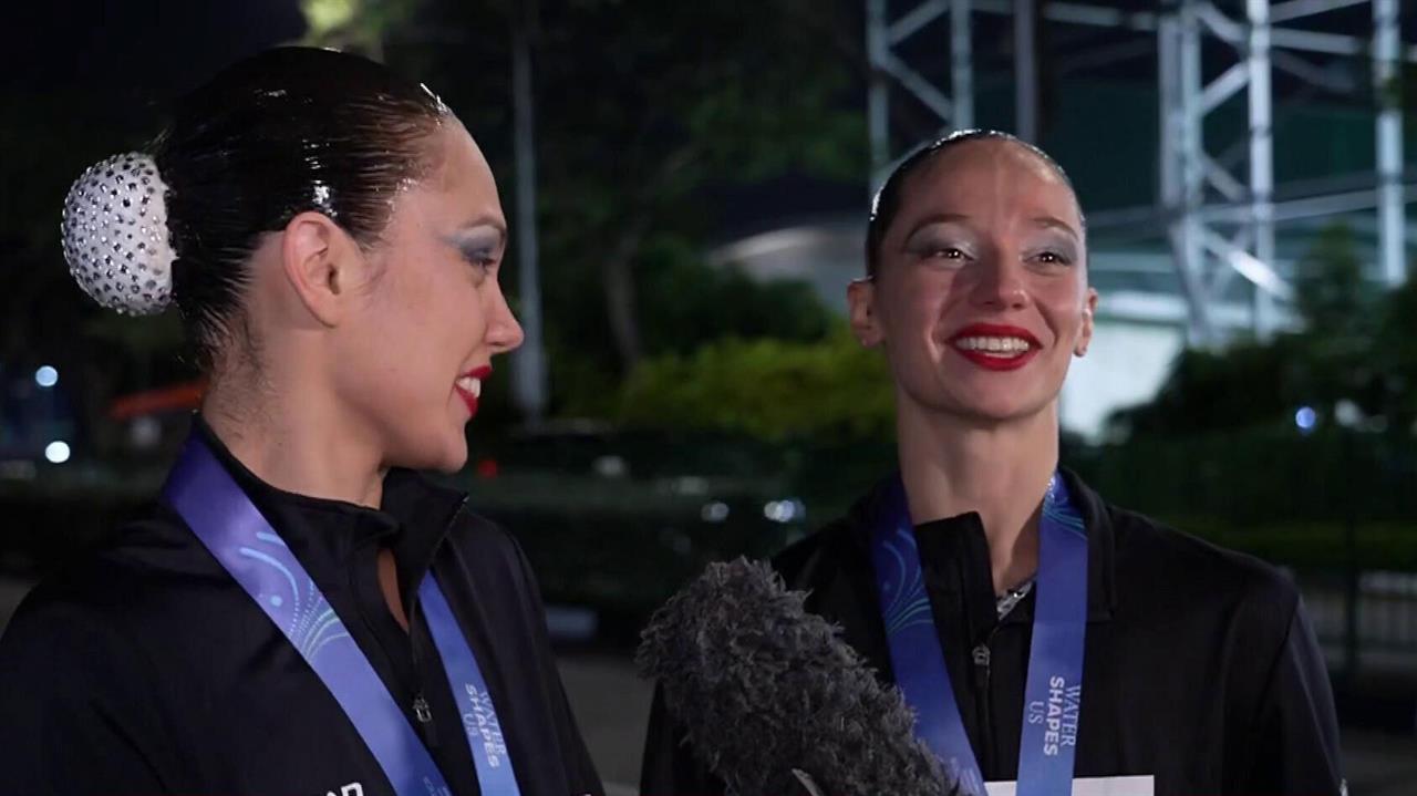 Синхронистки Татьяна Гайдай и Майя Дорошко завоевали бронзовую медаль на чемпионате мира в Сингапуре