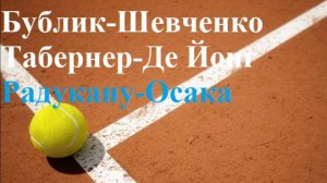 Бублик-Шевченко, Табернер-Де Йонг, Радукану-Осака прогнозы на теннис 2025