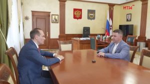 Глава Мордовии встретился с участником федеральной программы «Время Героев» Алексеем Жбановым