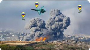 Российский Су-34 с ФАБ-3000: Кадры, которых вы ещё не видели — уничтожение огромной колонны гаубиц!