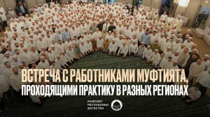 ВСТРЕЧА С РАБОТНИКАМИ МУФТИЯТА, ПРОХОДЯЩИМИ ПРАКТИКУ В РАЗНЫХ РЕГИОНАХ