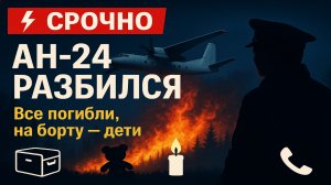 ⚡️Срочно! В Амурской области разбился самолёт Ан-24 — на борту находились дети