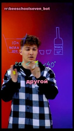 Сколько водки нужно, чтобы вода стала 40°C? 🤓😁