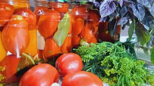 Простой рецепт очень вкусных маринованных помидор!🍅🍅🍅