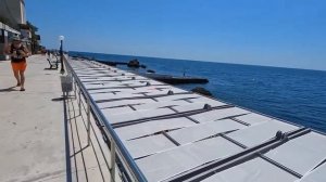 Пляж Форос в Крыму сегодня 24 июля 2025. Море и погода в Крыму сейчас. Сезон в Ялте, Крым 2025