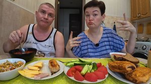 Мукбанг налопались БОРЩА на дорожку) КУДА намылились на этот раз? Суета перед вылетом Обед