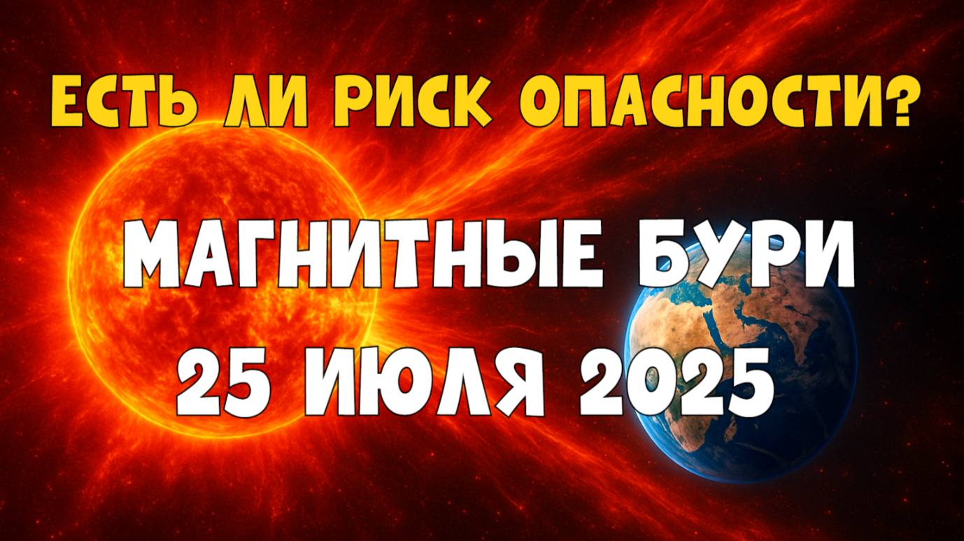 Магнитные бури 25 июля 2025 — Влияние на здоровье и самочувствие