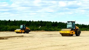 В Берёзово обновляют взлётно-посадочную полосу