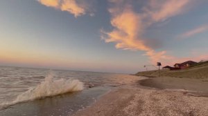 Азовское море в хуторе Морозовском. Еду из хутора домой на электровелосипеде.
