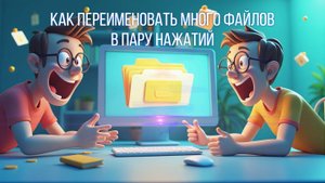 Как переименовать большое количество файлов в пару нажатий