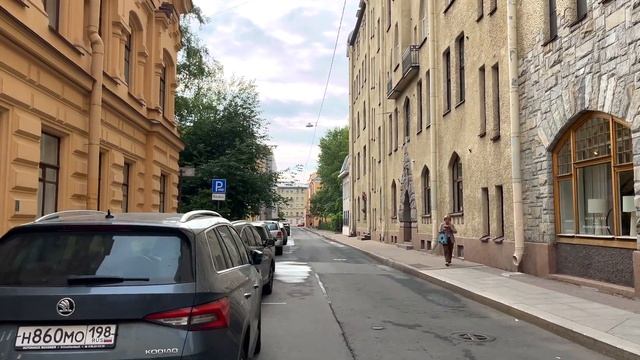 Прогулка по Большому проспекту Петроградской стороны Санкт-Петербург Россия 4К смотреть онлайн