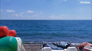 Абхазия Пицунда пляж Лдзаа сегодня  24 июля 2025. Море и погода в Абхазии сейчас. Обстановка