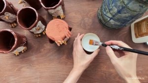 Защита керамики от протекания. Пропитка донышек силиконом.