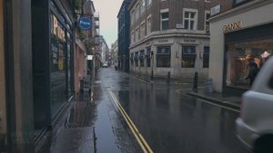 London Heavy Rain Walk | Central London City Streets Walking Tour in Rainy West End | 4K HDR