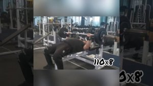 Жим лёжа. Васильев Кирилл. 110 кг.