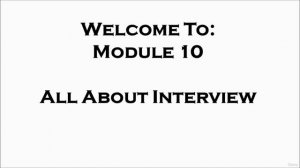 231 - Welcome to Module 10
