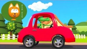 Котенок Мяу-мяу-Мяу - МАШИНКИ 🚙 - Детские стишки