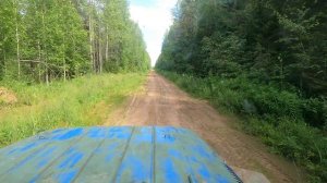 До избушки на "Драконе". Расчистил зимний путик.