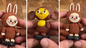 Лабубу из пластилина