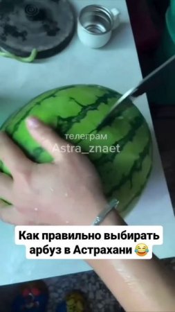 Как правильно выбрать арбуз в Астрахани 😂